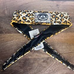 Angel x Bunkerking Paintball Headband - Gold Snow Leopard - Vintage - Padded