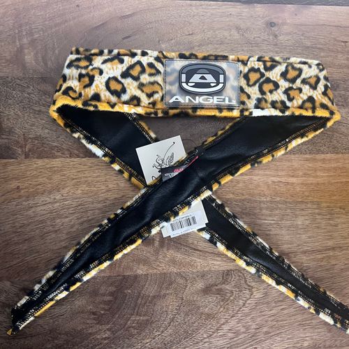 Angel x Bunkerking Paintball Headband - Gold Snow Leopard - Vintage - Padded