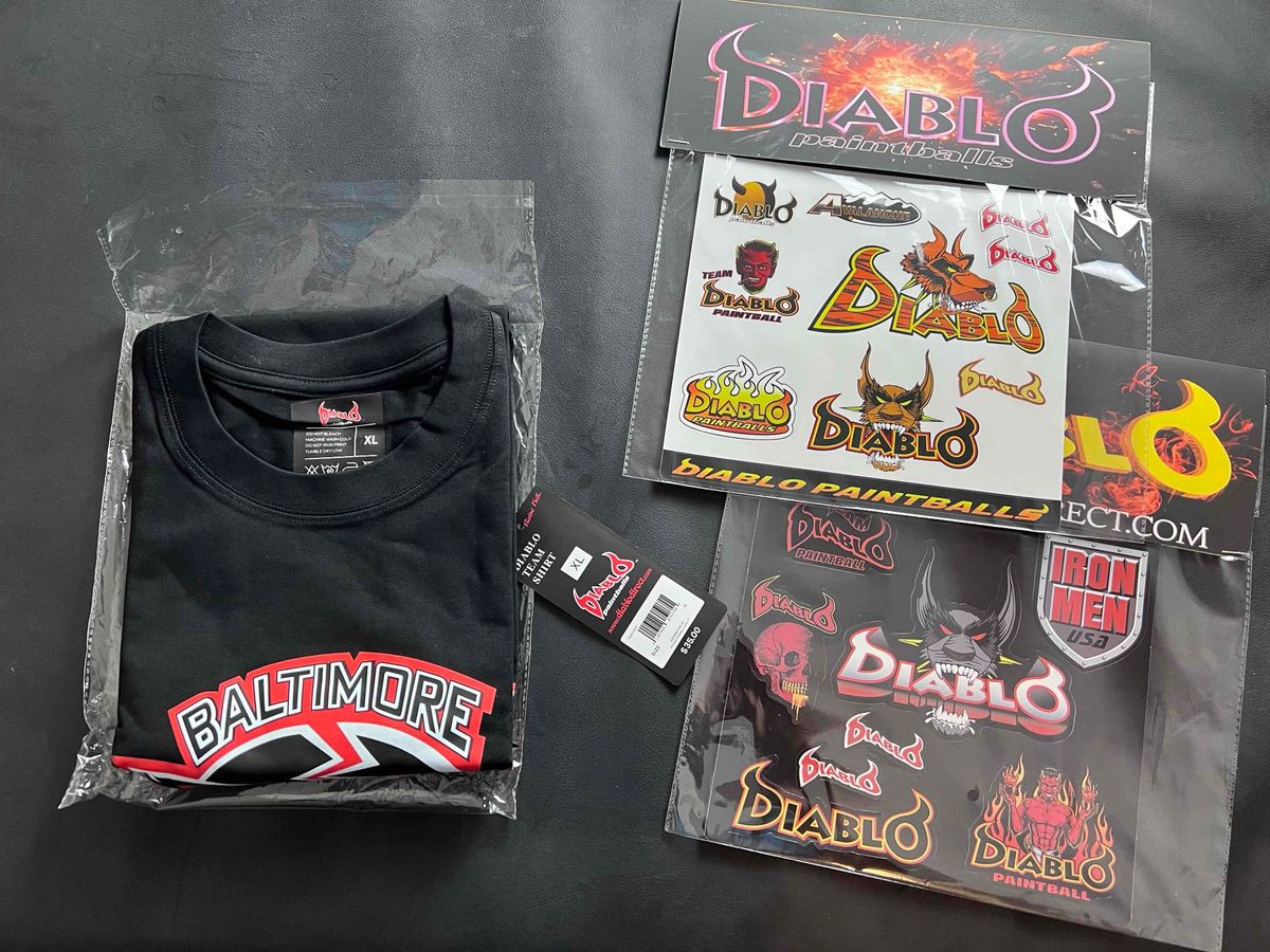 Vintage 🔥 Diablo Paintball Trauma T-Shirt - Size XL - New Oldstock
