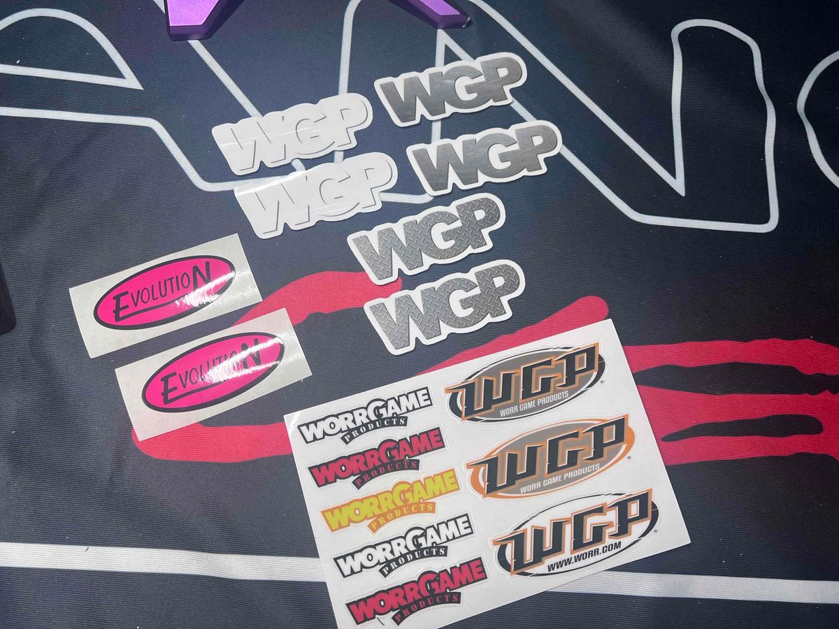 🔥 WGP & Belsales Autococker STICKER LOT - ONE SHEET + 8 STICKERS - Vtg, Rare