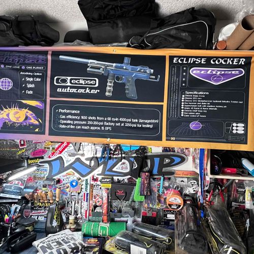 🔥 Vintage 🔥 Eclipse Autococker World Cup C. 2000 Paintball Banner - VTG, Mint