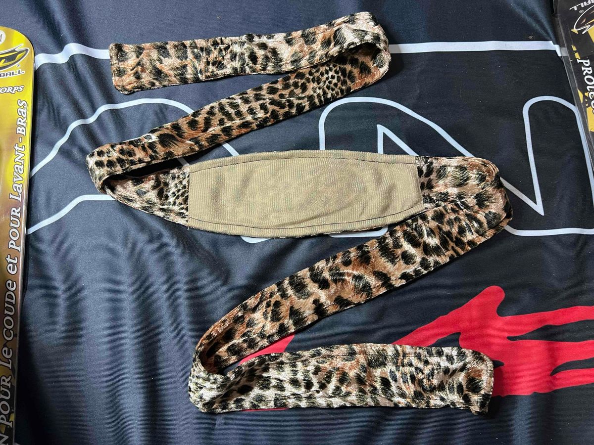 🔥 System X Paintball Headband - Leopard - Vintage, New Oldstock 🔥 Autococker