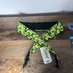 Angel x  Bunkerking Paintball Headband - Green Mamba - Vintage - Padded - NOS