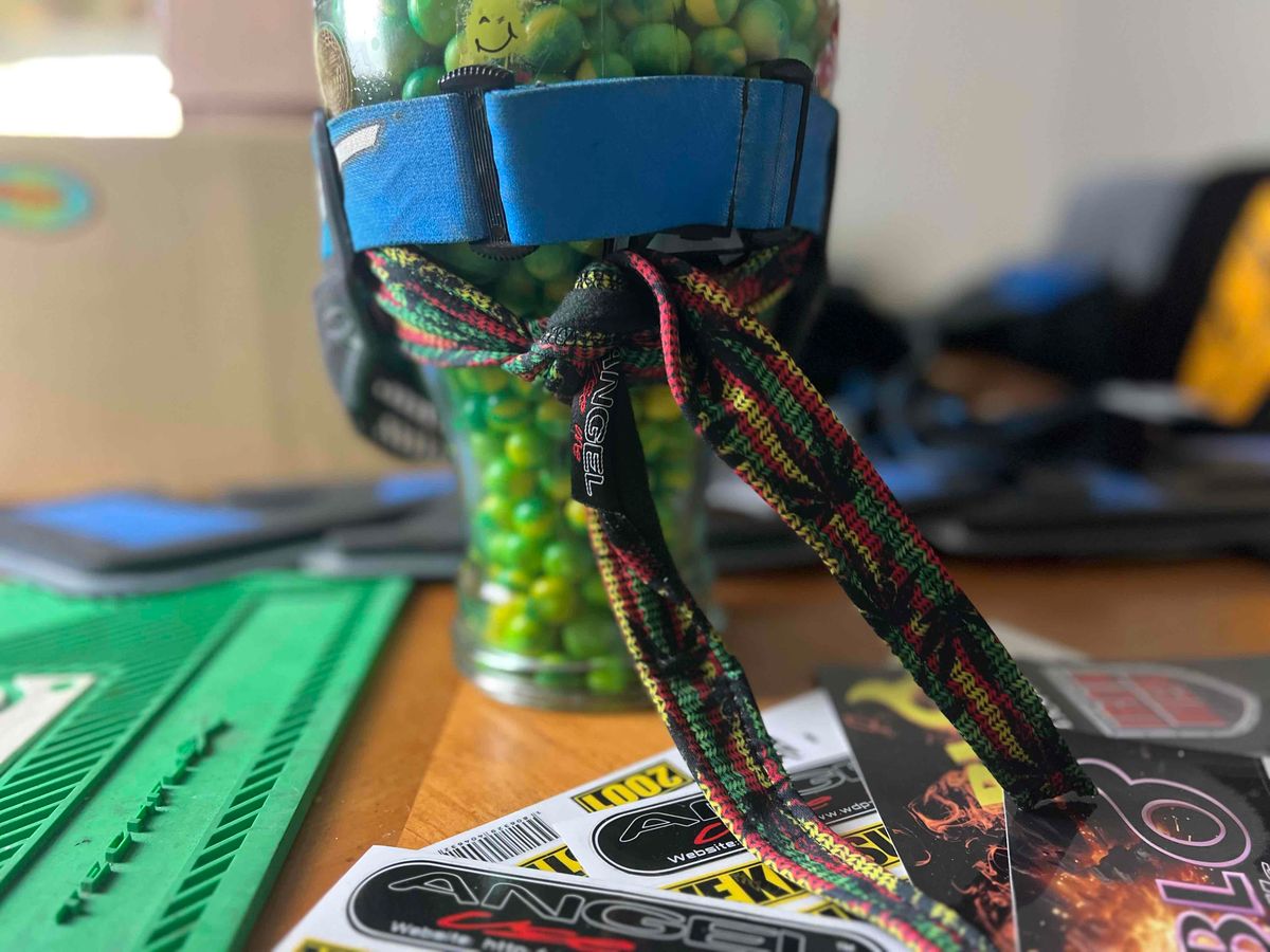 Angel x Bunkerking Headband - Rasta 