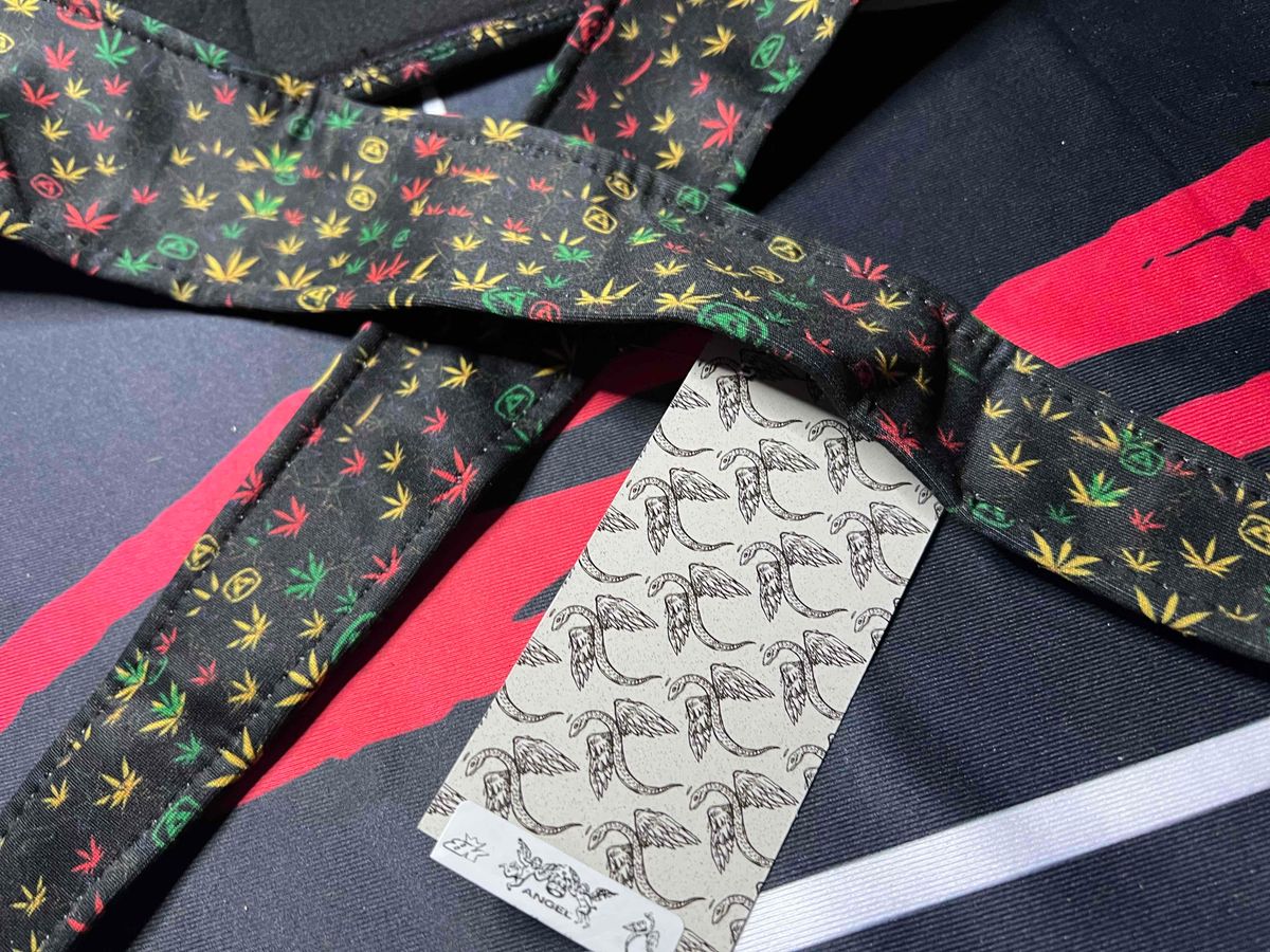 Angel X Bunkerking Headband - Rasta  - New oldstock