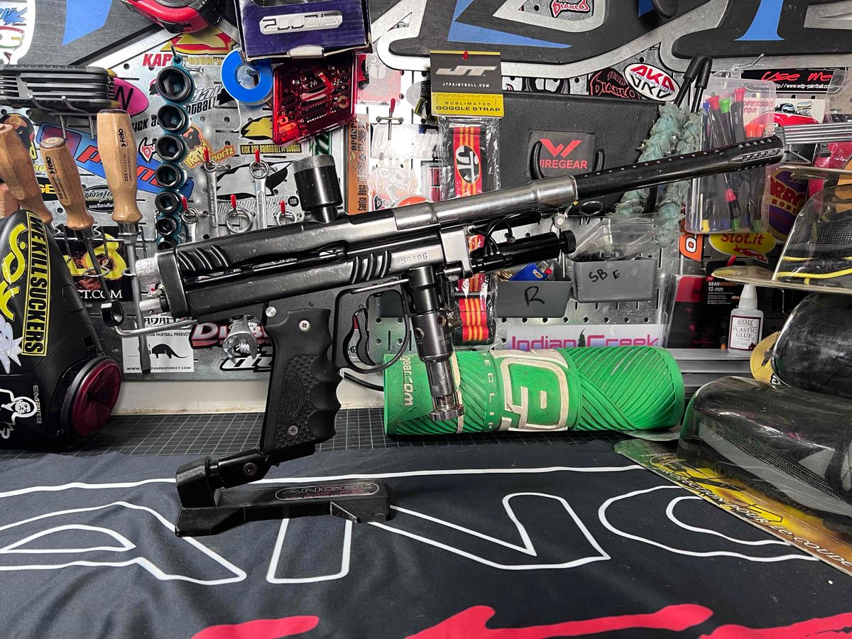 Freeflow Millennium Autococker Paintball Marker  - Vtg, Undrilled, Player’s Gun