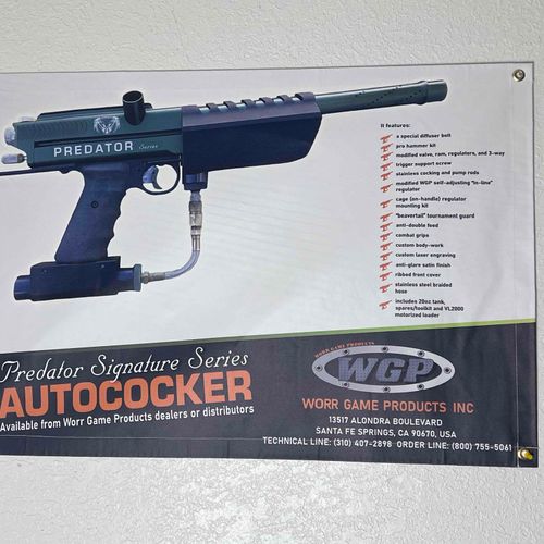 WGP Predator Autococker Banner, vtg