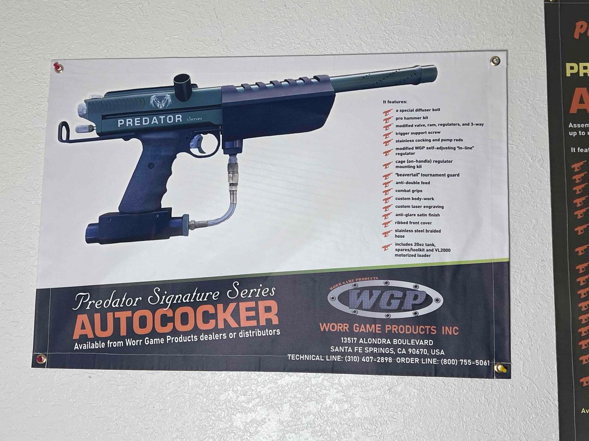 WGP Predator Autococker Banner, vtg