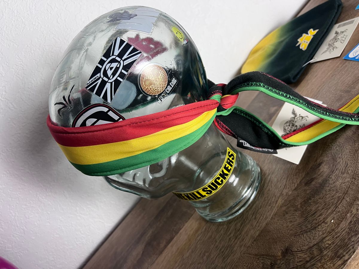 WDP x Bunkerking Rasta Headband - Padded - New oldstock, vtg