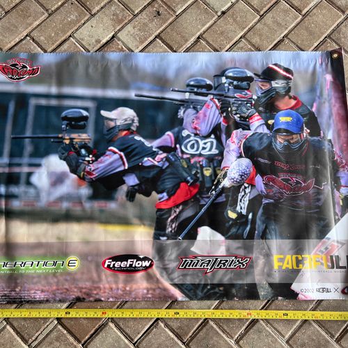 Trauma Matrix Paintball Banner  - VTG, Mint - Dye FreeFlow DM3 Matrix
