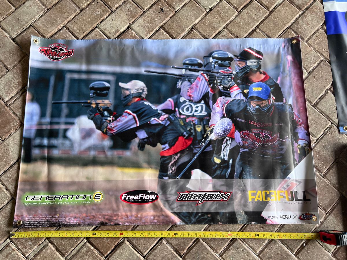 Trauma Matrix Paintball Banner  - VTG, Mint - Dye FreeFlow DM3 Matrix