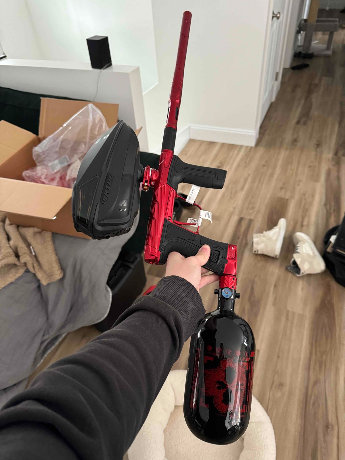 BNIB/Not Used - PE CS3 Infamous Sith, HK 68/4500, Virtue V Black, Pro DNA Barrel Kit - Dust Red