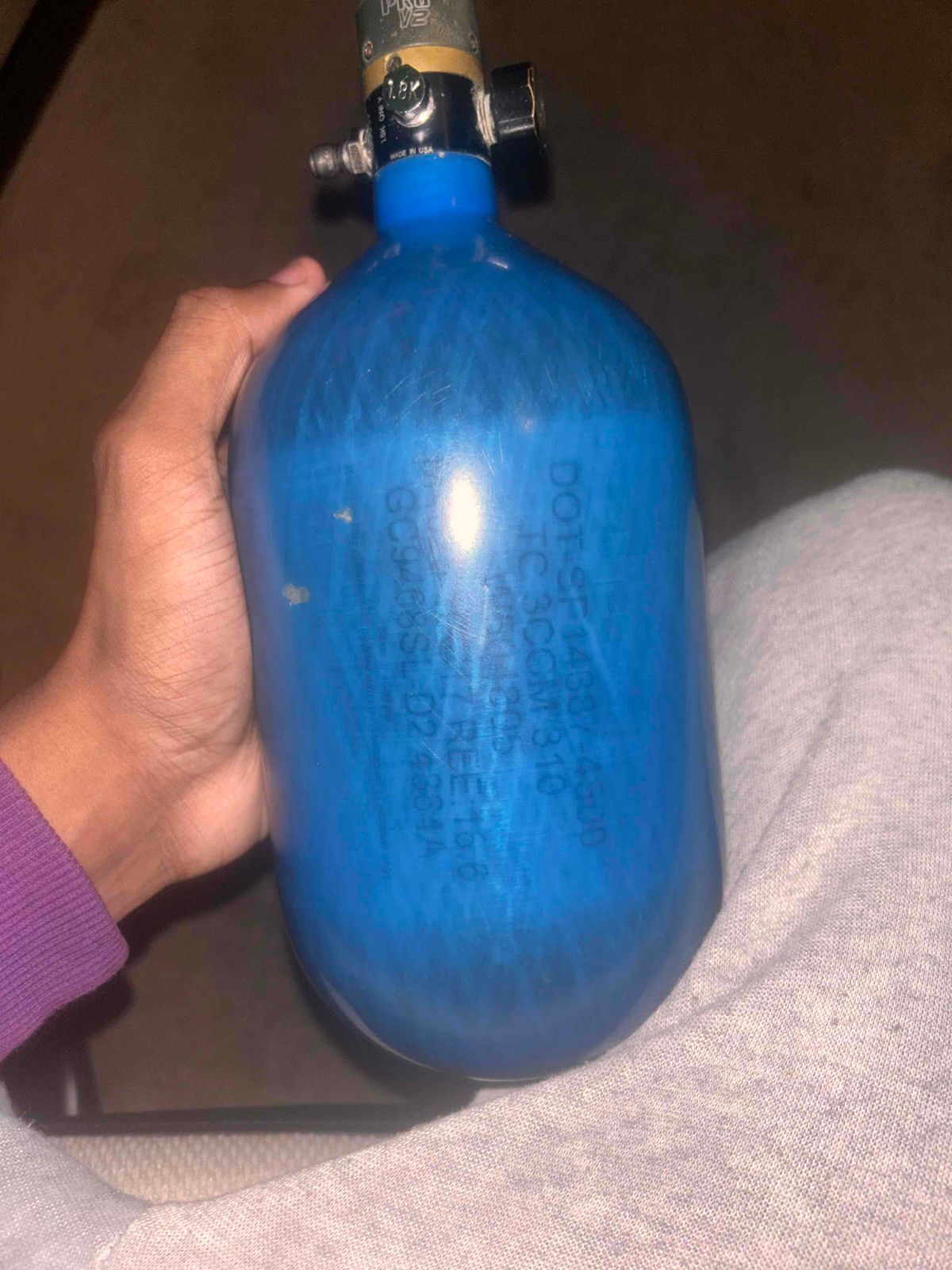 Ninja 68 lite tank translucent blue 