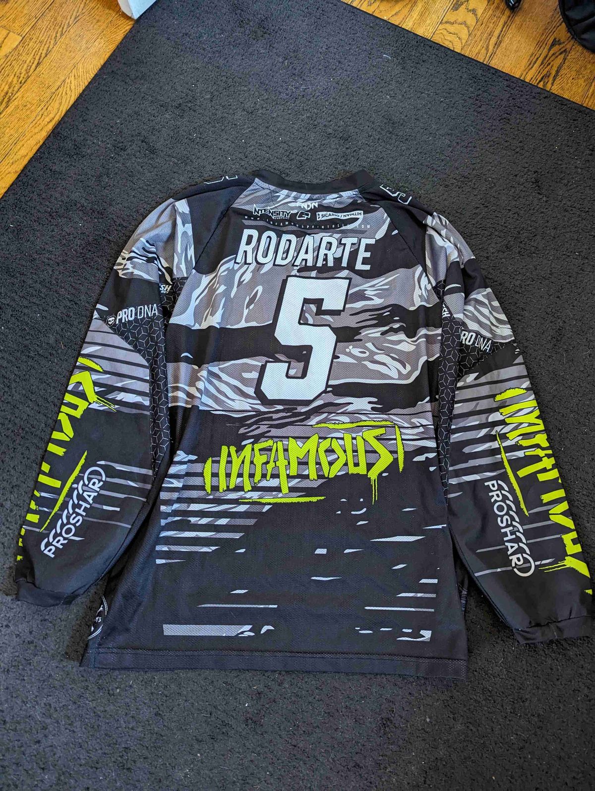 INFAMOUS Tiger Stripe Game Worm Jersey 