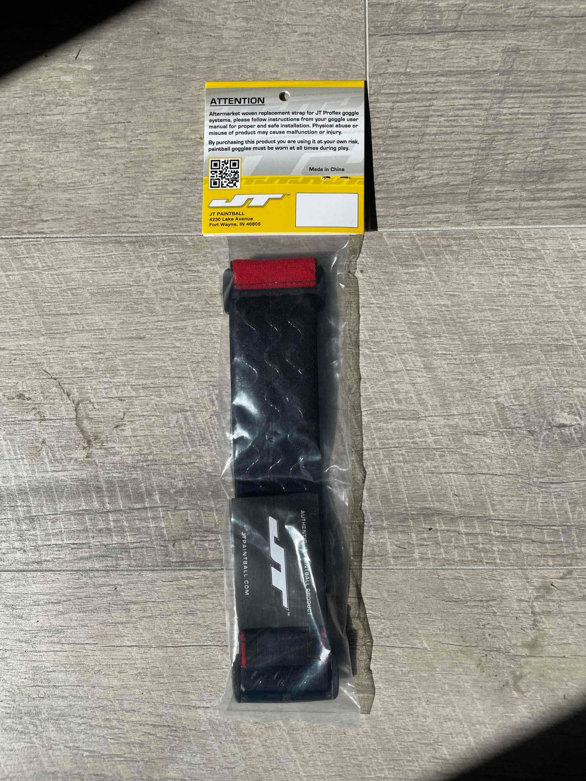 JT Paintball Proflex Strap TAO Woven - Red/Black