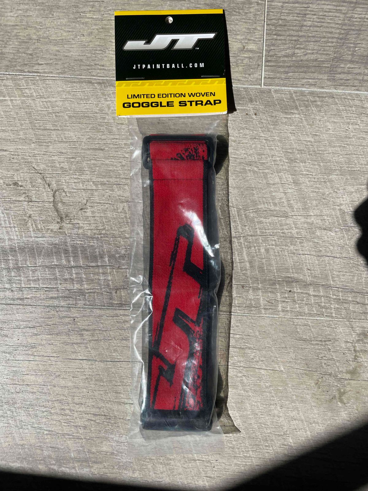 JT Paintball Proflex Strap TAO Woven - Red/Black