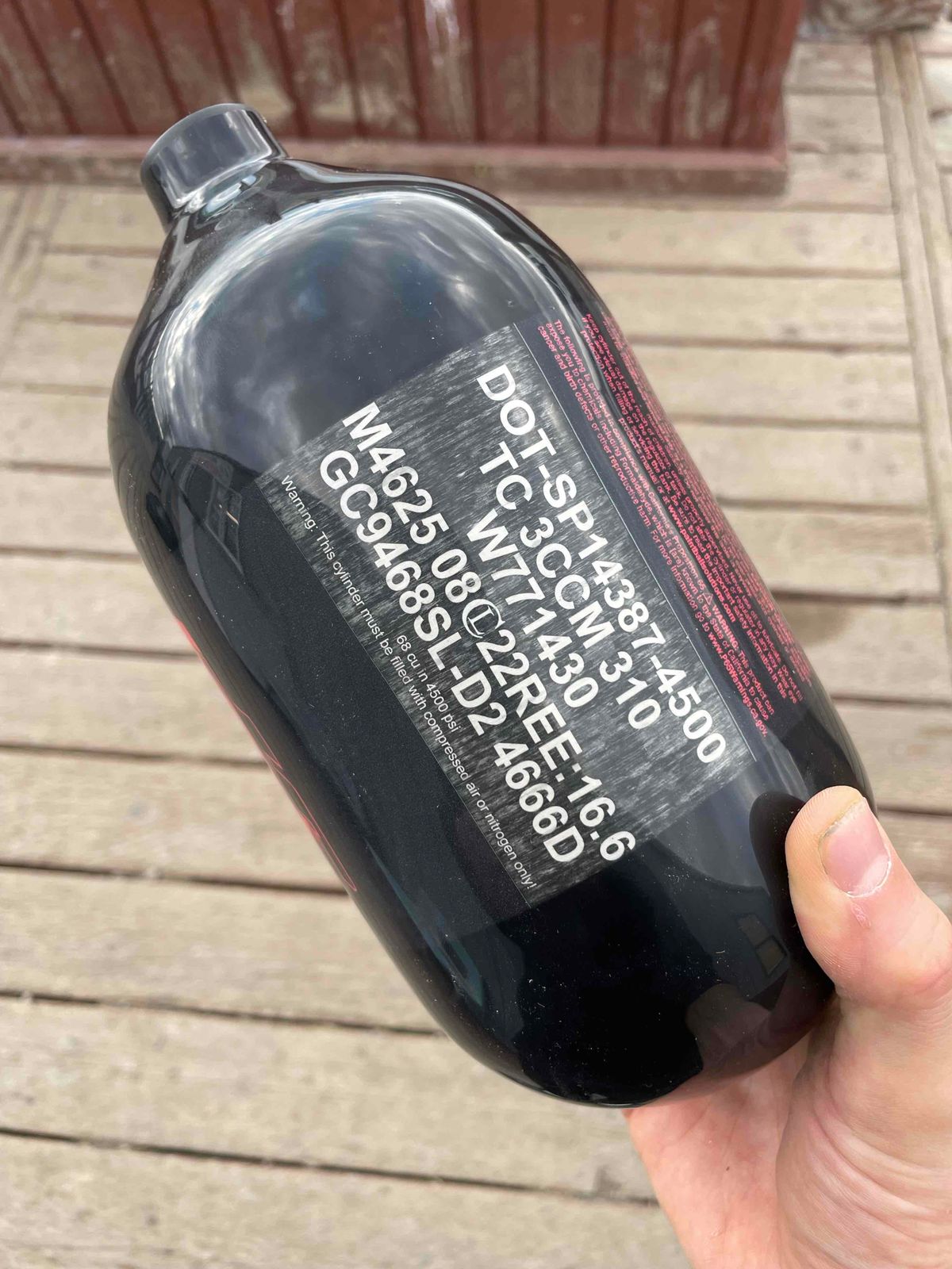 Aftermath JT 68cu 4500psi bottle 