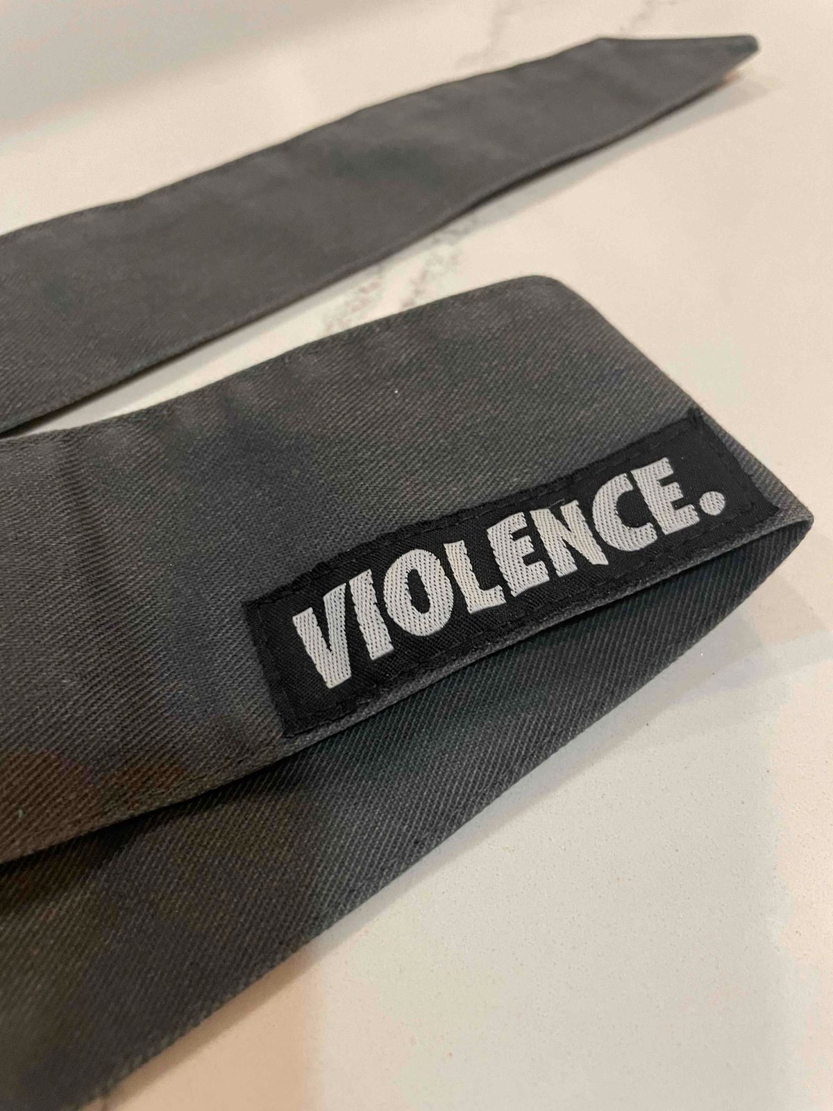 Dark Grey Denim Violence Headband