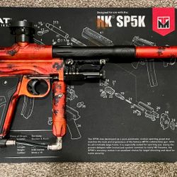 Freeflow Orracle Autocker Red/Orange/Black Fire Matte with Forever Case, Dye Ultralite Freak Insert Kit