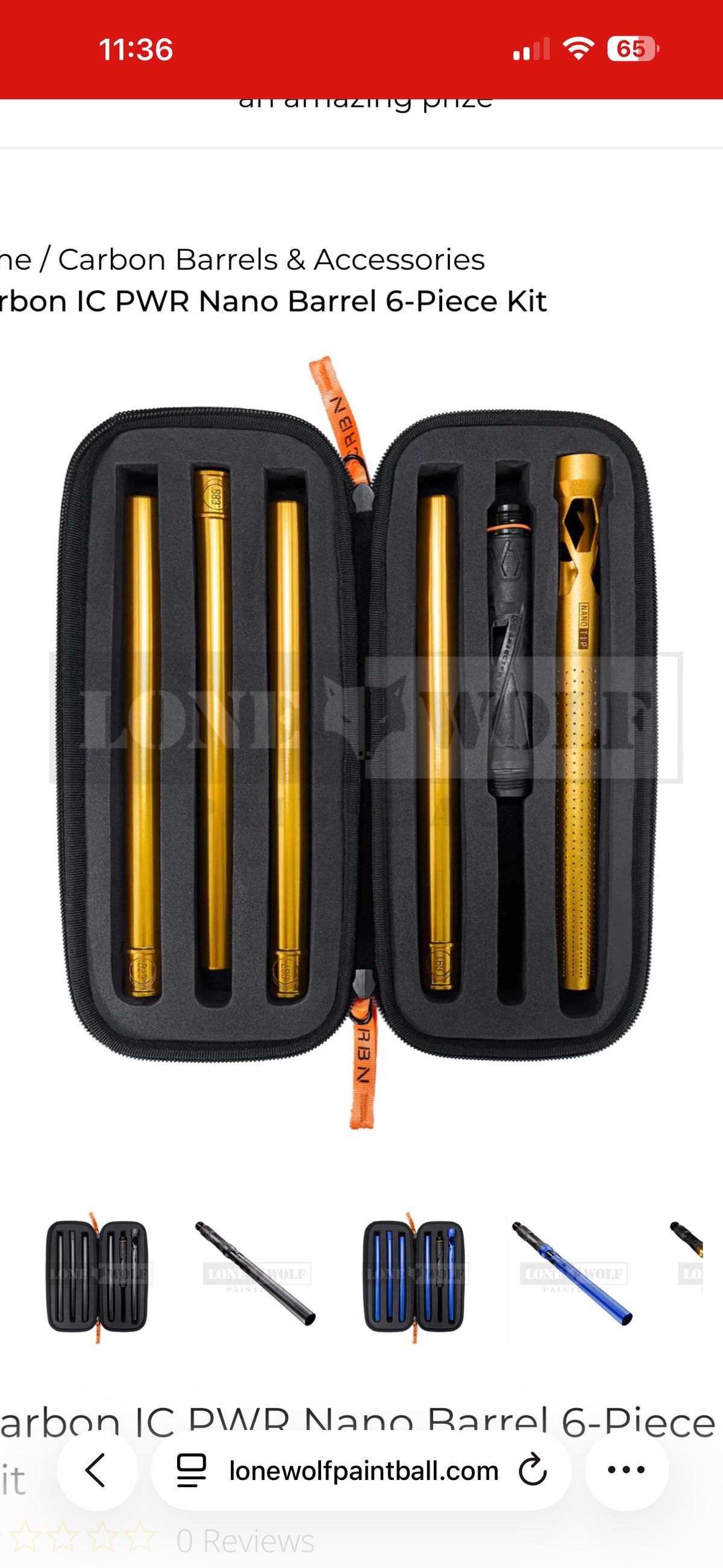 Crbn barrel s63 nano tip kit.