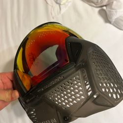 CRBN Carbon Paintball Zero Pro Series Goggle Mask - More Coverage - Graphite
