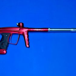 💥 DLX Luxe X Paintball Gun Marker - With Freak Barrel Kit - RED and Silver 💥