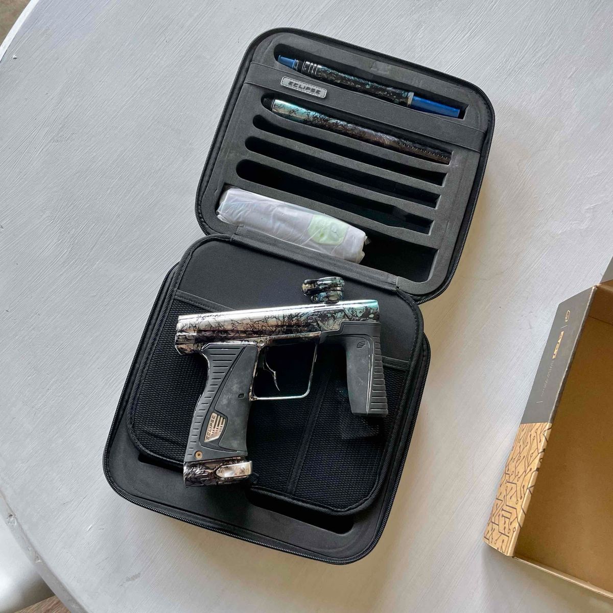 🔒 PLANET ECLIPSE GTEK 180R - CUSTOM ANODIZED BLACK ICE (1 OF 1)