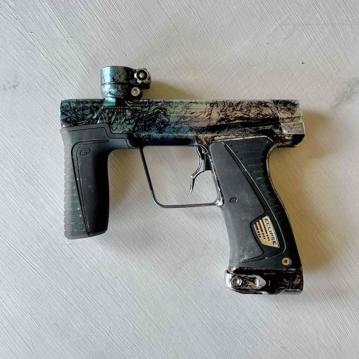 🔒 PLANET ECLIPSE GTEK 180R - CUSTOM ANODIZED BLACK ICE (1 OF 1)
