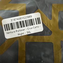HORMESIS CAMO CRUX VENTURE PULLOVER XXXL 3XL NEW