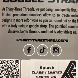 THIRTY THREE THREADS 31/39 goggle strap The Splash”