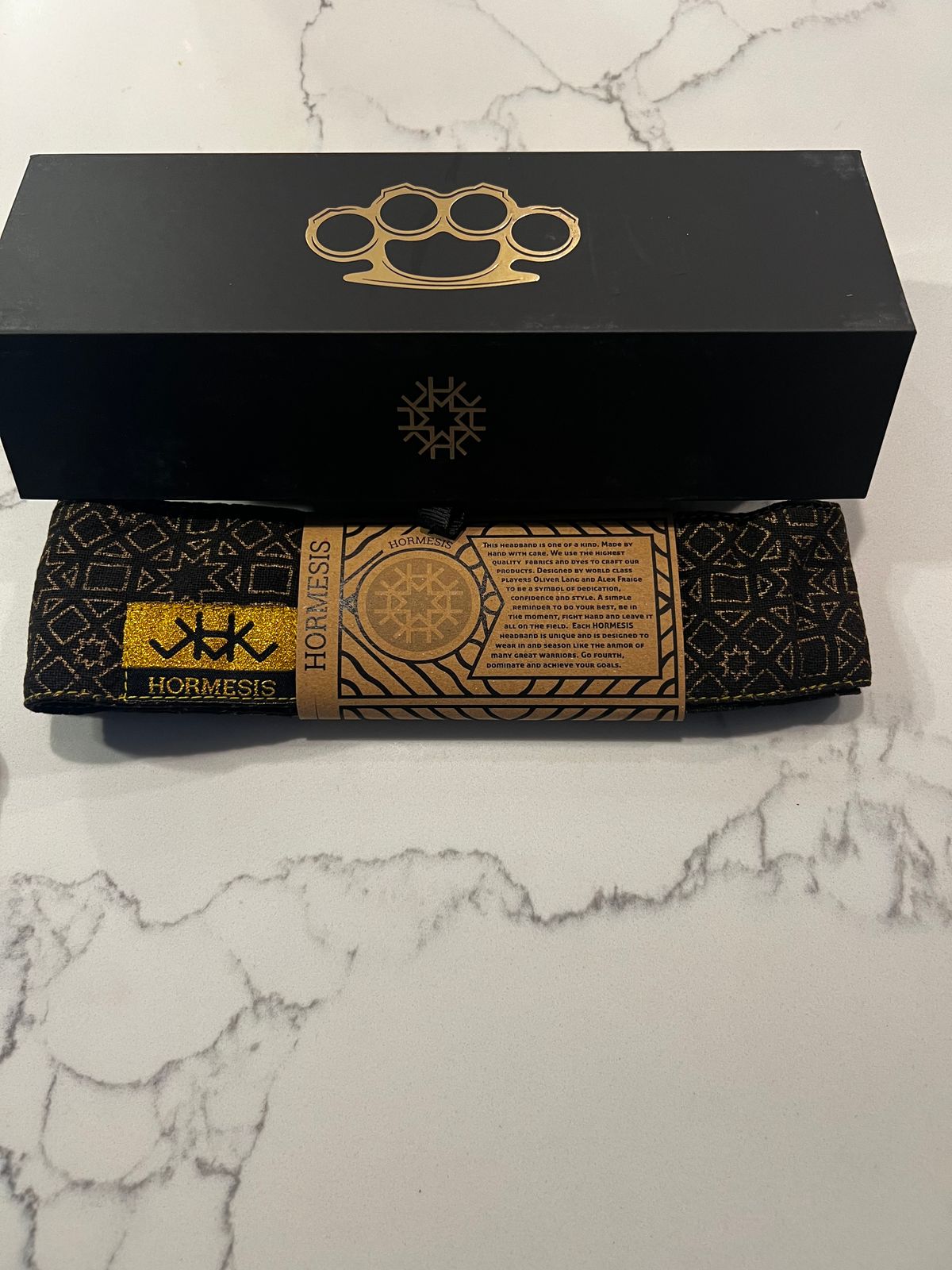 HORMESIS HEADBAND BRASS KNUCKLES SERIES THE ENFORCER NEW