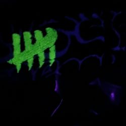 ENEMY OF THE STATE GRAFFITI STRAP ALL UV GLOW HASH NEW