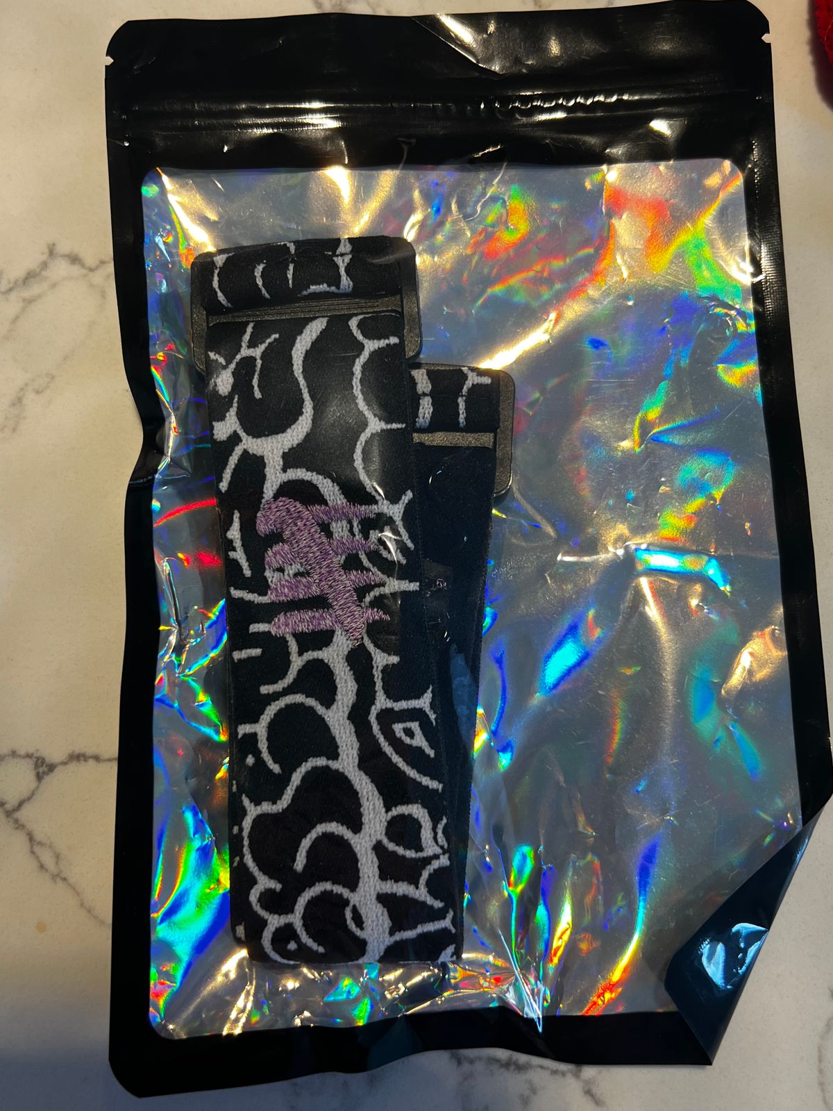 ENEMY OF THE STATE GRAFFITI STRAP 3M PURPLE REFLECTIVE 
