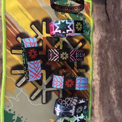 HORMESIS 7 wristbands, 1 black Velvet headband bag, 3 Hormesis pins & 3 Pouches, 1 Micro fiber. 