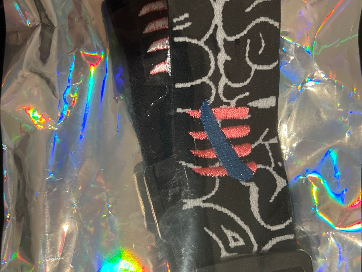 Enemy of the state, graffiti strap, Harley Quinn” New