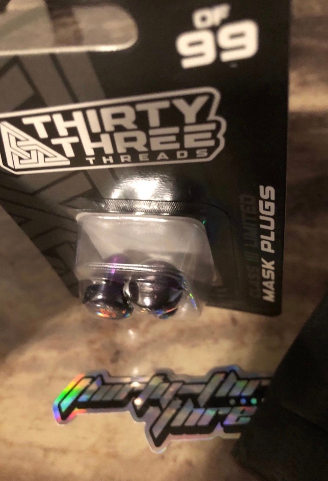 THRIRTY THREE THREADS “NEBULA” CUSTOM ANODIZED LIMITED EDITION MASK PLUGS JT PROFLEX 