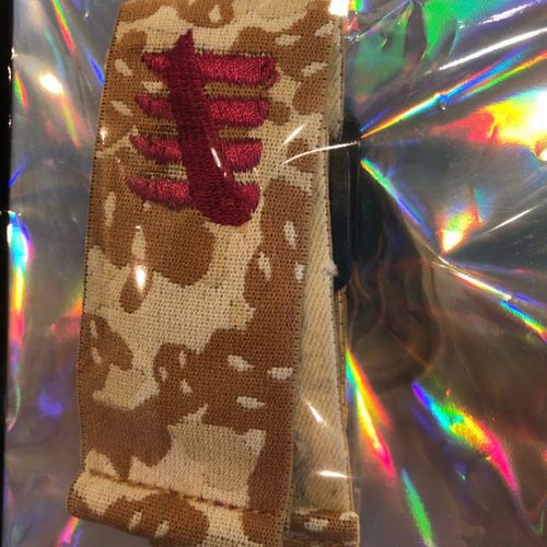 ENEMY OF THE STATE BROWN CAMO SKIMASK STRAP DARK MAROON/RED HASH” NEW