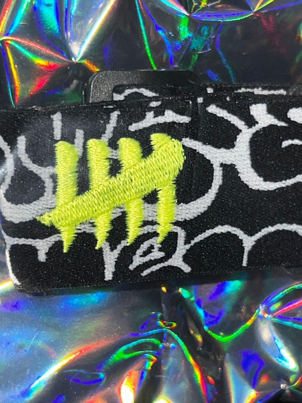 ENEMY OF THE STATE GRAFFITI STRAP ALL UV GLOW HASH NEW
