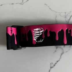 ENEMY OF THE STATE & TWISTER COLLABORATION GOGGLE STRAP BLACK & PINK NEW!!!