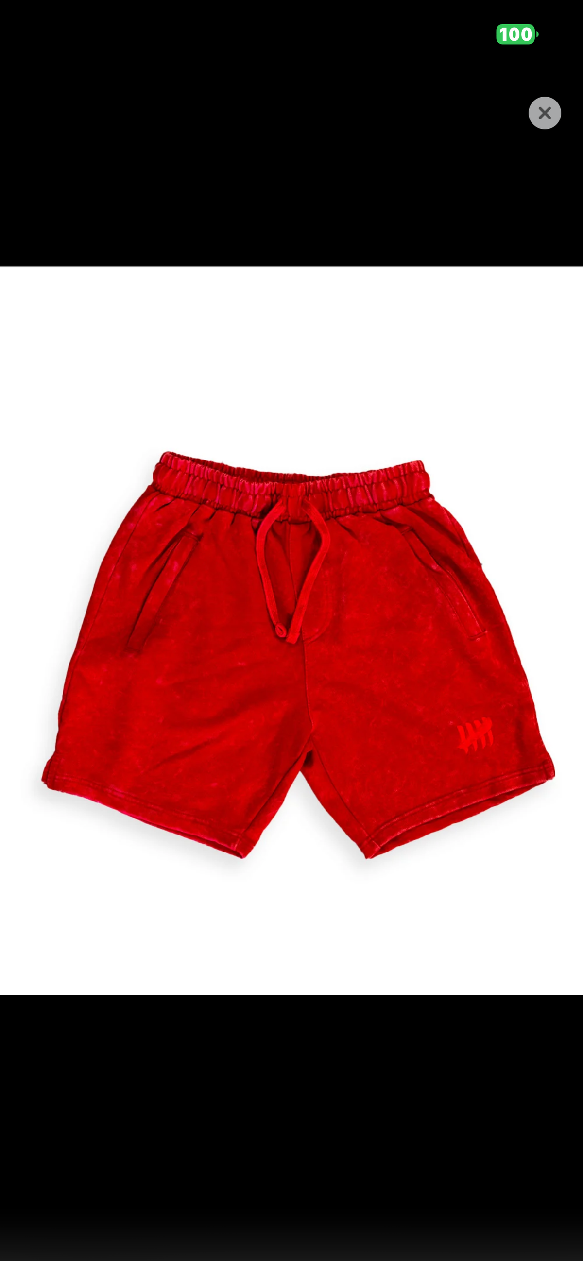 ENEMY OF THE STATE SIZE XL RED SHORTS NEW