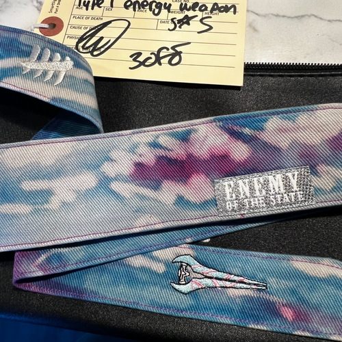ENEMY OF THE STATE HEADBAND “ HALO ENERGY SWORD” SILVER TAG, SILVER HASH! RARE NEW! 