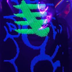 ENEMY OF THE STATE GRAFFITI STRAP ALL UV GLOW HASH NEW