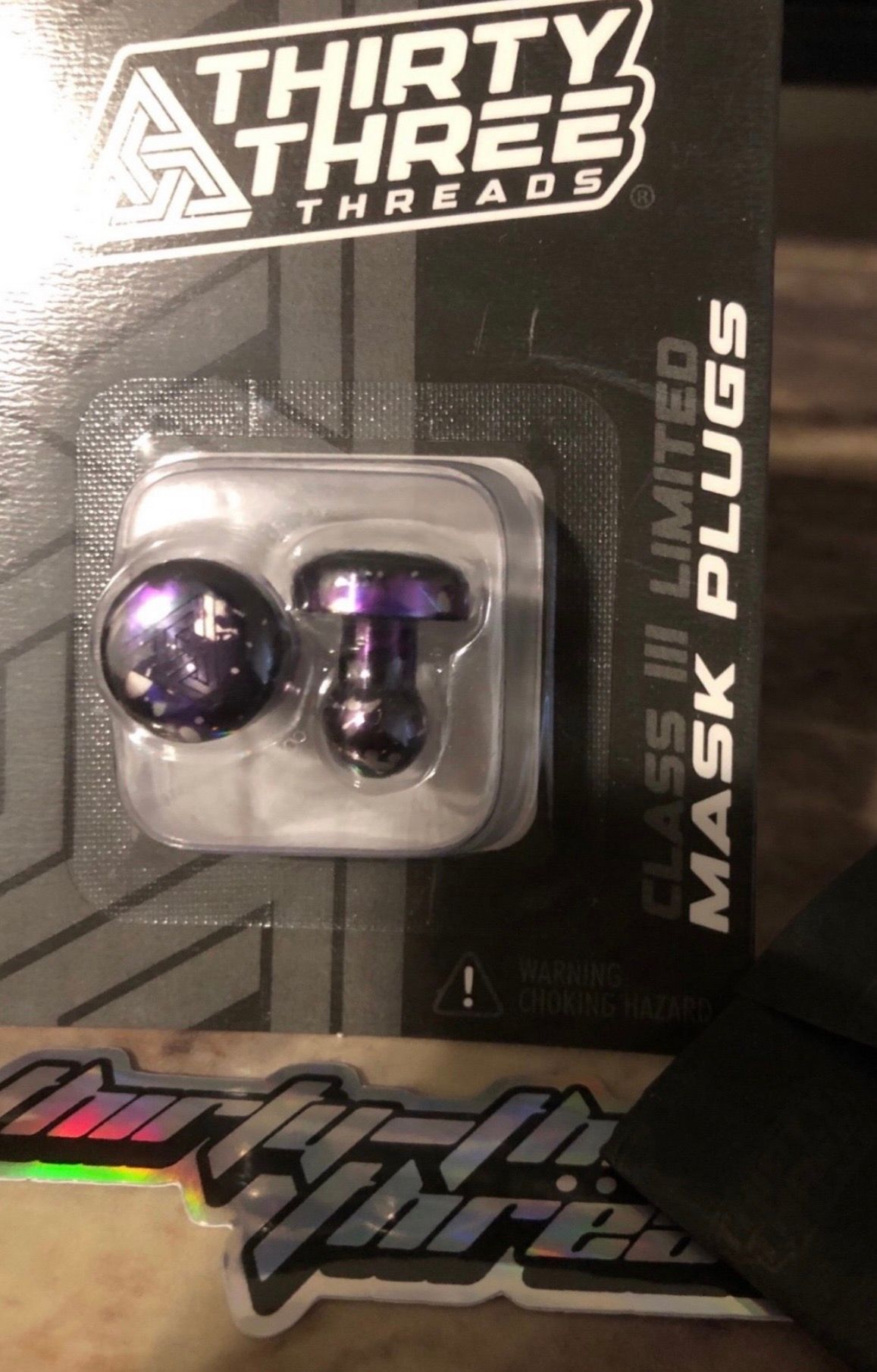 THRIRTY THREE THREADS “NEBULA” CUSTOM ANODIZED LIMITED EDITION MASK PLUGS JT PROFLEX 