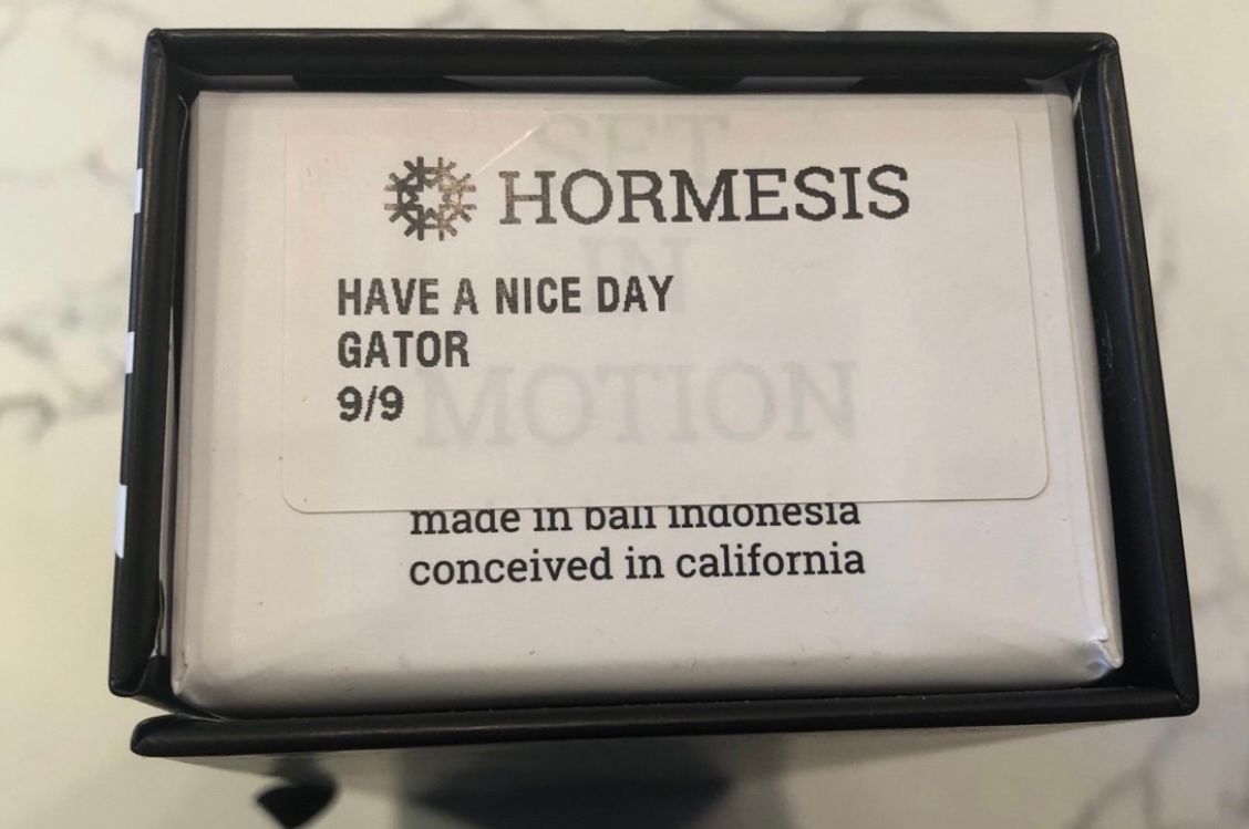 HORMESIS HEADBAND #9/9 HAVE A NICE DAY GATOR NEW! 