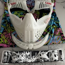 SUPER DEAD SUNDAZE Rainblade PRIMO WHITE SET MASK BOTTOMS & EARS NEW