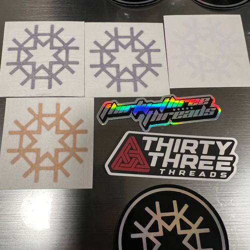 HIRMESIS LOT 13 Stickers, 2 MICRO FIBERS NEW, 1 GOLD KEYCHAIN, 1 REVERSIBLE WRIST BAND NEW! 