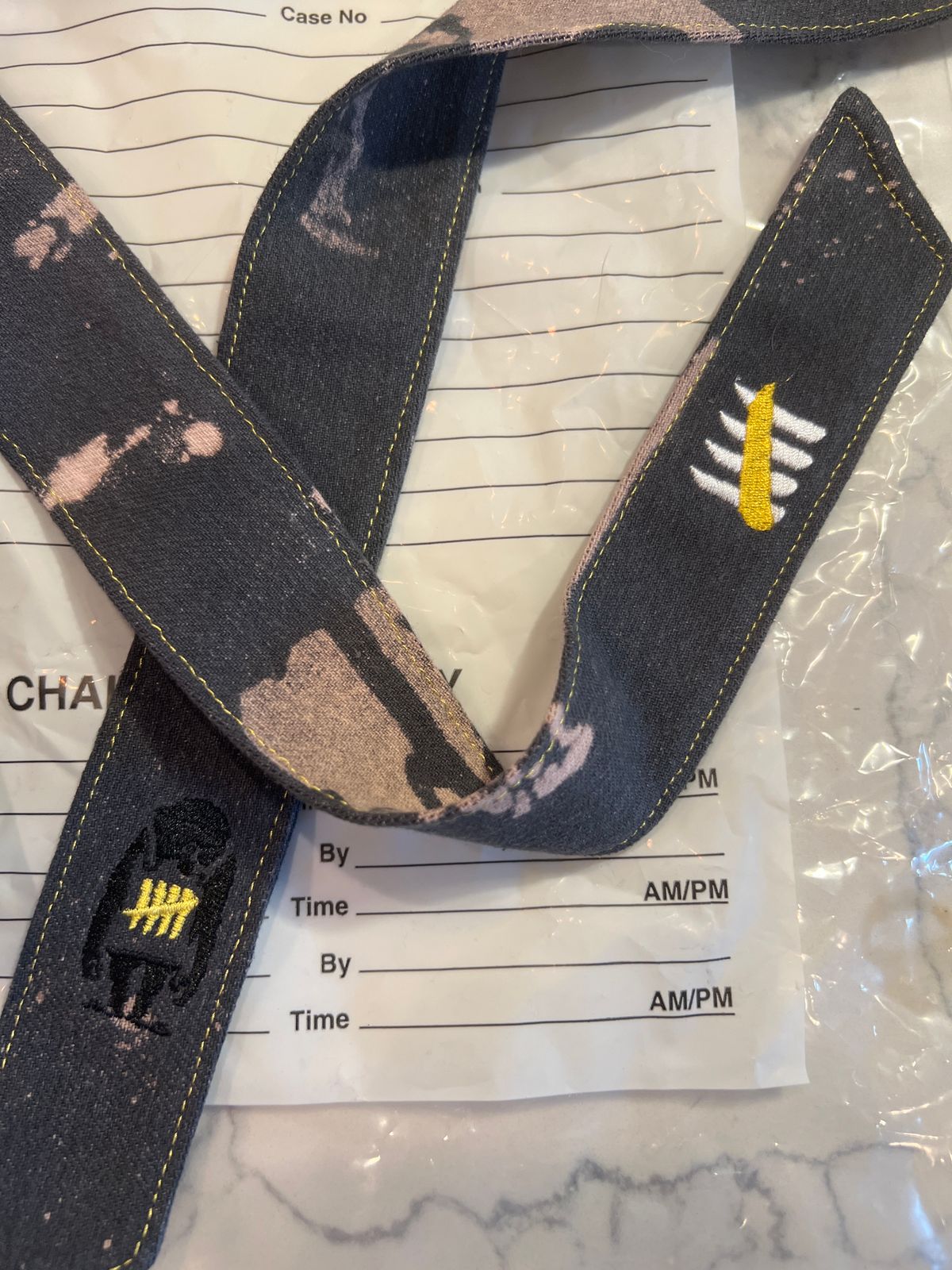 ENEMY OF THE STATE HEADBAND “THE VANDAL” GOLD TAG/GOLD HASH 5/9 NEW 