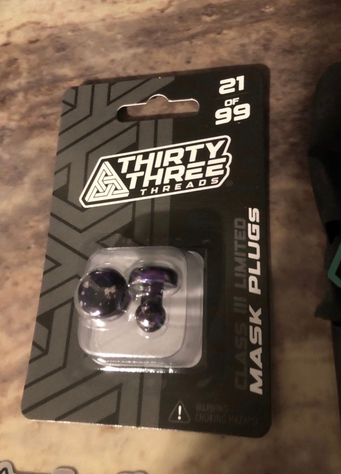 THRIRTY THREE THREADS “NEBULA” CUSTOM ANODIZED LIMITED EDITION MASK PLUGS JT PROFLEX 