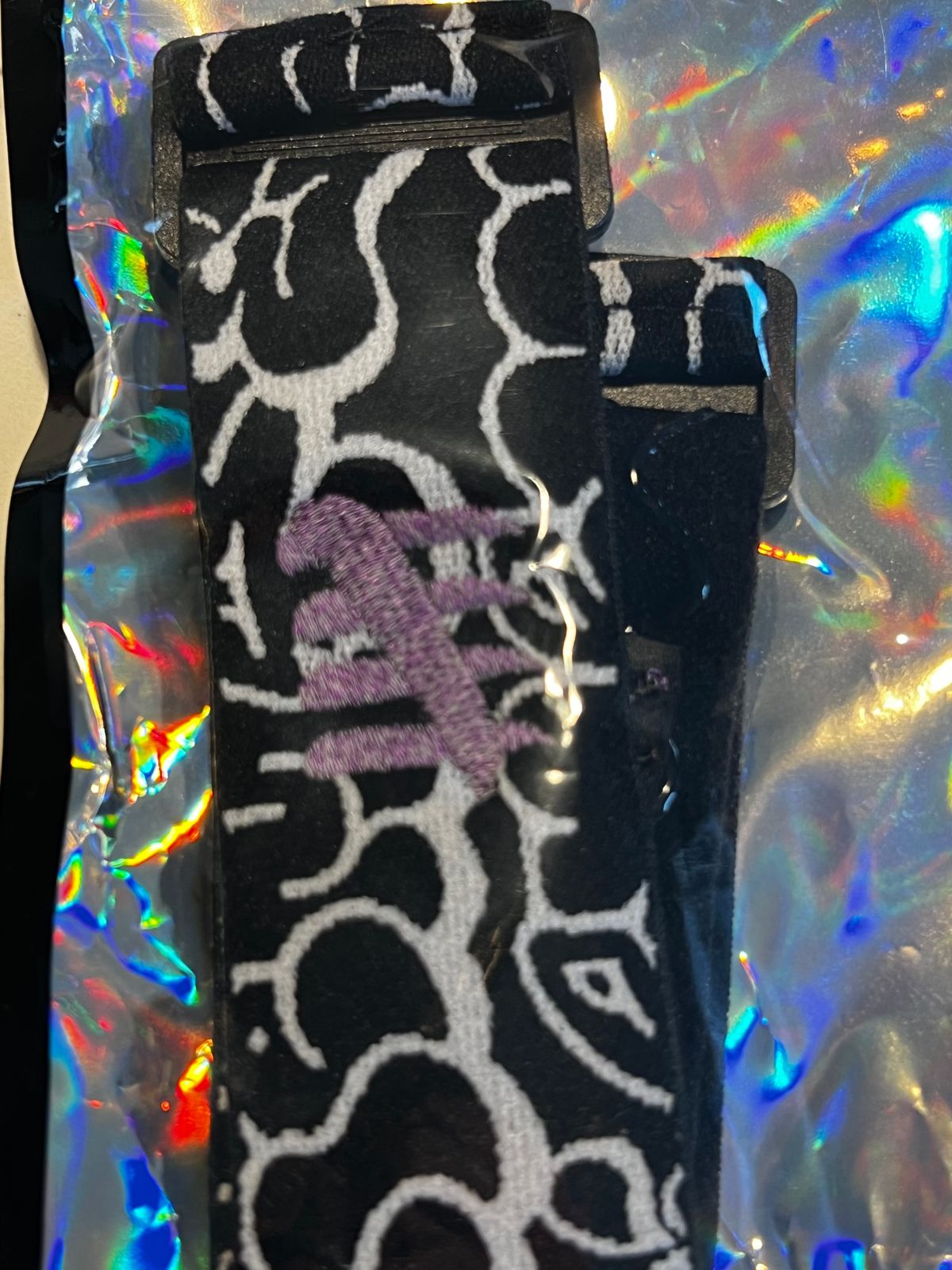 ENEMY OF THE STATE GRAFFITI STRAP 3M PURPLE REFLECTIVE 