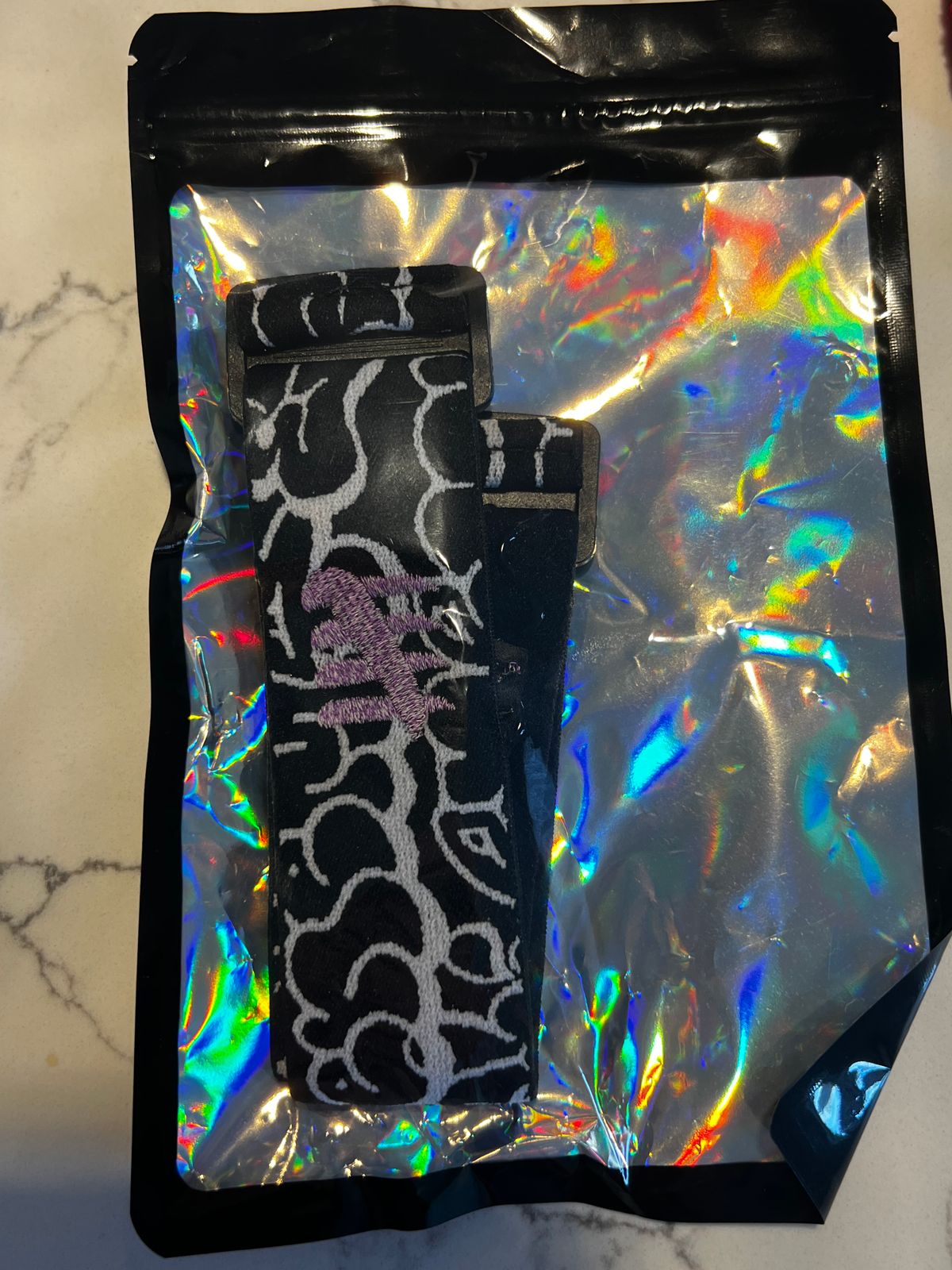 ENEMY OF THE STATE GRAFFITI STRAP 3M PURPLE REFLECTIVE 
